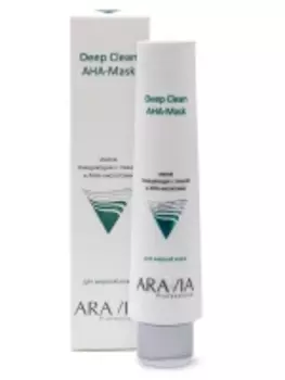 Aravia Professional - Маска очищающая с глиной и AHA-кислотами для лица Deep Clean, 100 мл