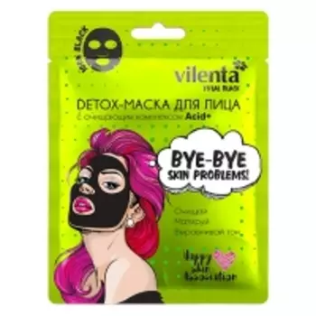 7 Days - Detox-маска для лица BYE-BYE, SKIN PROBLEMS! с очищающим комплексом Acid+, 25 г