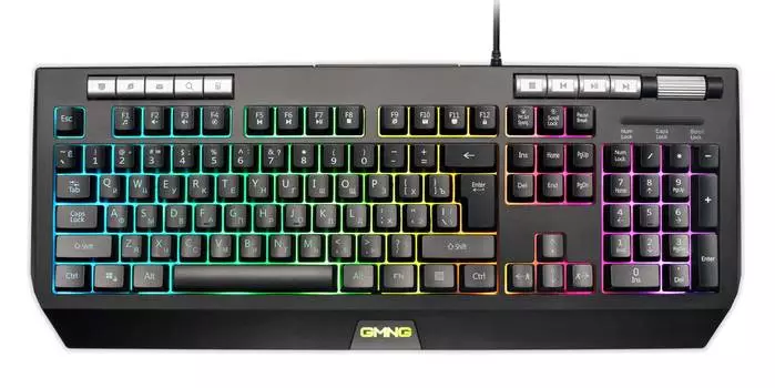 Клавиатура GMNG 735GK, русские и английские буквы, черный (1659995)