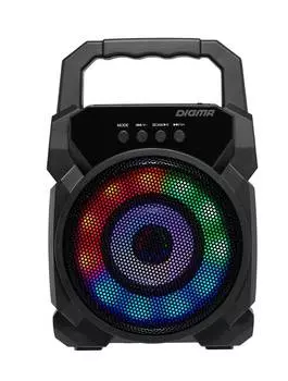 Колонка портативная Digma D-PS1500, 10Вт, черный (sp1500b)