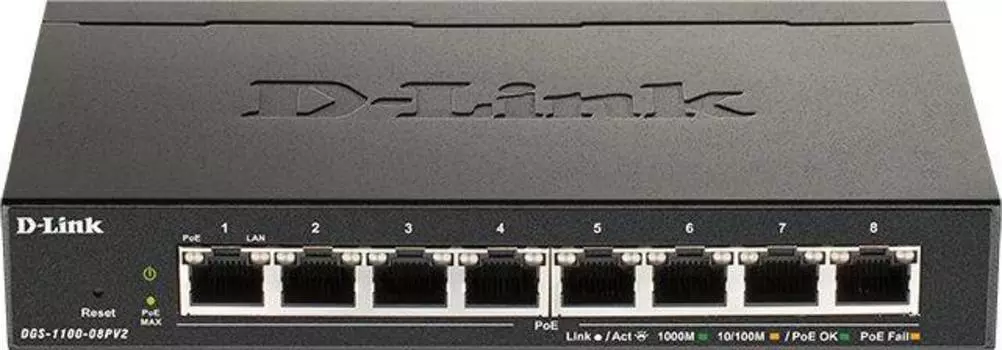 Коммутатор управляемый D-Link DGS-1100-08PLV2/A1A
