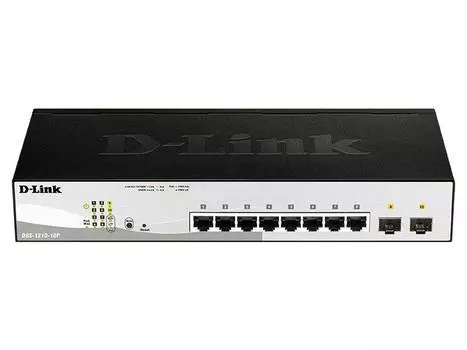Коммутатор настраиваемый D-Link DGS-1210-10P/F1A