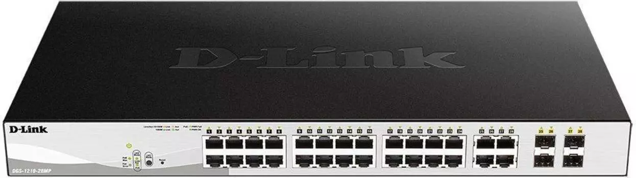 Коммутатор настраиваемый D-Link DGS-1210-28MP DGS-1210-28MP/F