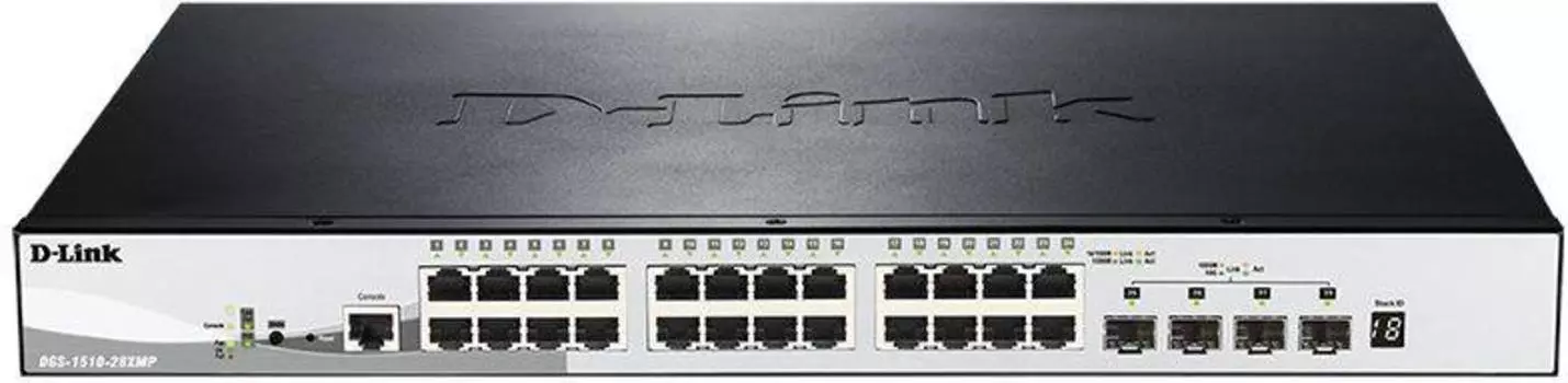 Коммутатор управляемый D-Link DGS-1510-28XMP/A1A