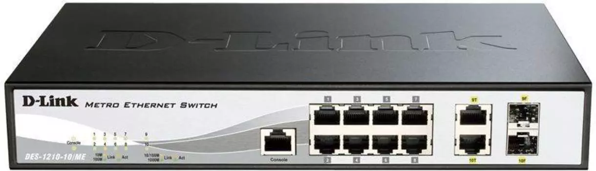 Коммутатор управляемый D-Link DGS-1210-10/ME DGS-1210-10/ME/B