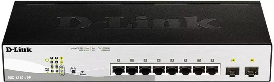 Коммутатор управляемый D-Link DGS-1210-10P/FL1A