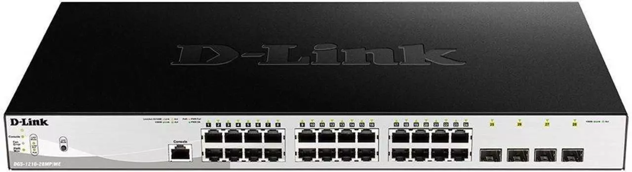 Коммутатор управляемый D-Link DGS-1210-28MP/ME/B
