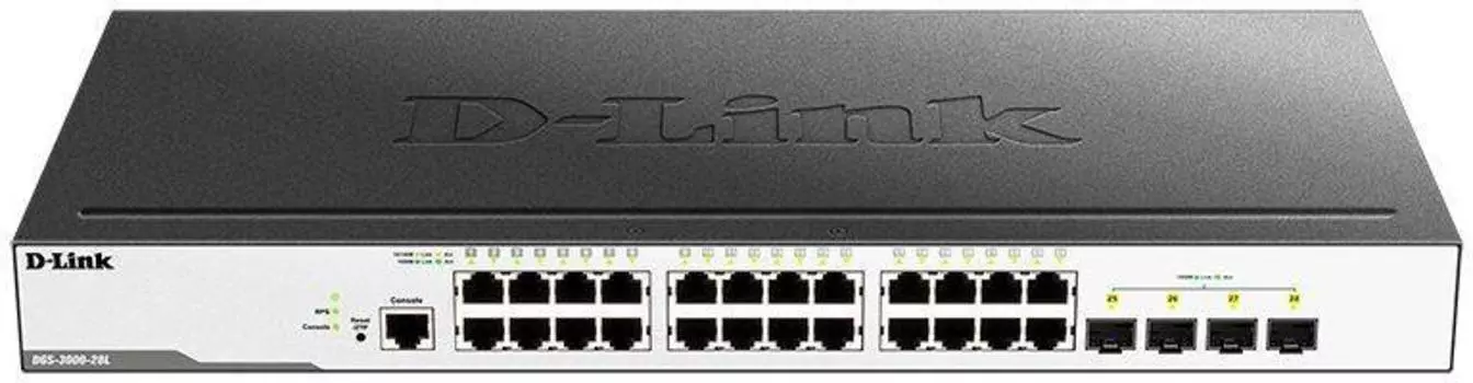 Коммутатор управляемый D-Link DGS-3000-28L/B1A