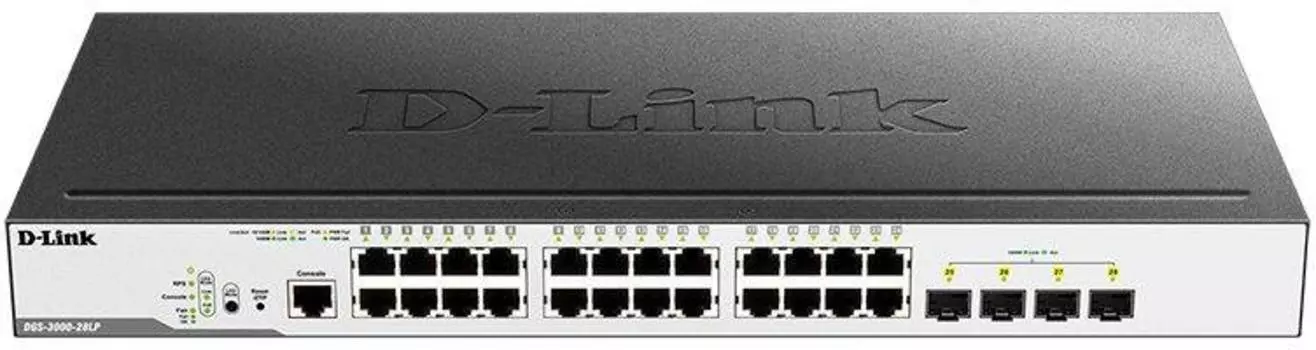 Коммутатор управляемый D-Link DGS-3000-28LP/B1A