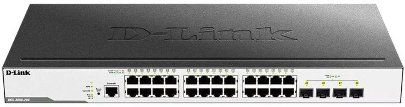 Коммутатор управляемый D-Link DGS-3000-28X/B1A