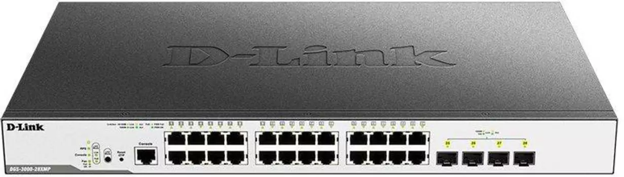 Коммутатор управляемый D-Link DGS-3000-28XMP DGS-3000-28XMP/B1A