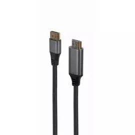 Кабель интерфейсный DisplayPort-HDMI Cablexpert CC-DP-HDMI-4K-6 4K, 1.8м, 20M/19M, черный, экран, пакет