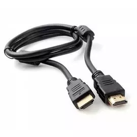 Кабель интерфейсный HDMI Cablexpert CCF2-HDMI4-1M 1м, v2.0, 19M/19M, черный, позол.разъемы, экран, 2 ферр кольца