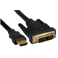 Кабель интерфейсный HDMI-DVI Gembird 19M/19M CC-HDMI-DVI-6 1.8м, single link, черный, позол.разъемы, экран, пакет