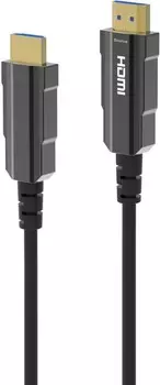 Кабель интерфейсный HDMI-HDMI Digma HDMI-AOC2.1-30 30м. позолоч.конт. черный