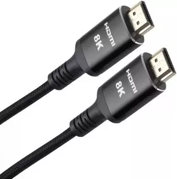 Кабель интерфейсный HDMI-HDMI iOpen ACG859B-10.0 19M/M,ver. 2.1 8KX60Hz (Econom) оплетка 10m