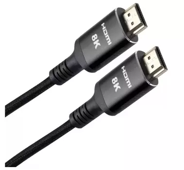 Кабель интерфейсный HDMI-HDMI iOpen ACG859B-7.5 19M/M,ver. 2.1 8KX60Hz (Econom) оплетка 7.5m