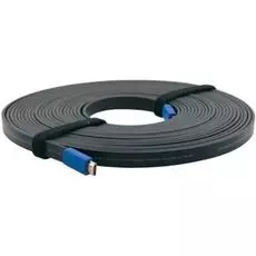Кабель интерфейсный HDMI-HDMI Kramer C-HM/HM/FLAT/ETH-3 97-01014003 19M/19M, (Вилка - Вилка), 0.9м, плоский c Ethernet (v1.4)