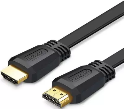 Кабель интерфейсный HDMI-HDMI UGREEN ED015 50820_ плоский , длина 3м, цвет: черный