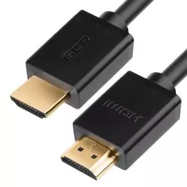 Кабель интерфейсный HDMI удлинитель GCR GCR-HM410-3.0m 01179, v1.4 M/M черный, OD7.3mm, 30/30 AWG, позолоч. контакты, Ethernet 10.2 Гбит/с, 3D, 4K, эк