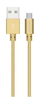 Кабель интерфейсный More Choice K31a USB 2.1A для Type-C 1м Gold