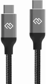 Кабель интерфейсный Digma D-TYPE-C-USB3.2-100W-4K-2M USB Type-C (m)-USB Type-C (m) 2м черный