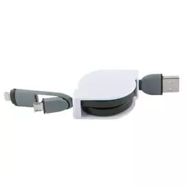 Кабель интерфейсный Red Line Micro-USB, Lightning УТ000014342 рулетка 2 in 1