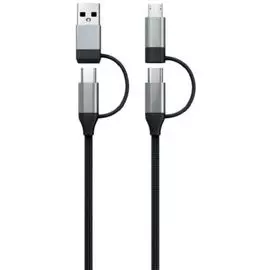 Кабель интерфейсный Red Line USB -Type-C, Type-C-Type-C, Micro-USB-Type-C, Micro-USB-USB УТ000014194 черный