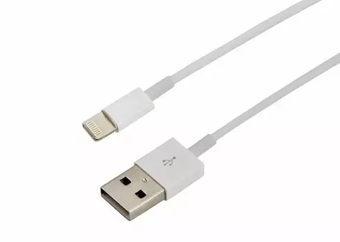 Кабель интерфейсный Rexant 18-1121 для iPhone 5/6/7 моделей шнур 1 м белый