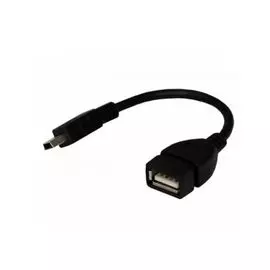 Кабель интерфейсный Rexant 18-1181 OTG mini USB на USB шнур 0.15 м черный