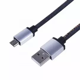 Кабель интерфейсный Rexant 18-4242 microUSB, шнур в джинсовой оплетке