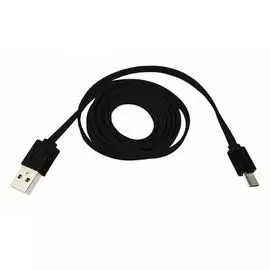 Кабель интерфейсный Rexant 18-4270 универсальный microUSB шнур плоский 1 м черный