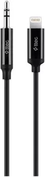 Кабель интерфейсный TTEC 2DK42S 3.5mm Aux - Lightning Sterio Premium Aux. Длина: 1м. Цвет: черный