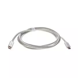 Кабель интерфейсный Type C-Type C Telecom TC420S серебряный, 10Gbs, 1m