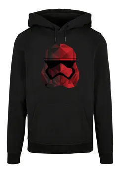 Пуловер F4NT4STIC Basic Hoodie Star Wars The Last Jedi Cubist Trooper Helmet, черный