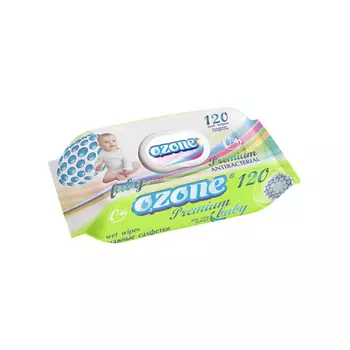 OZONE Салфетки влажные с экстрактом алоэ вера Premium 120.0