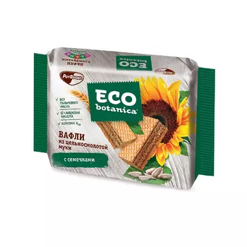 Вафли Eco Botanica из цельносмолотой муки с семечками, 145 гр.