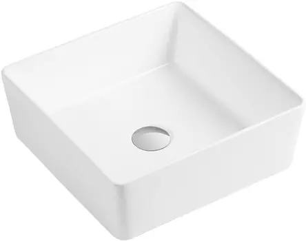Раковина Orange B02-385w накладная 38,5x38,5см белая