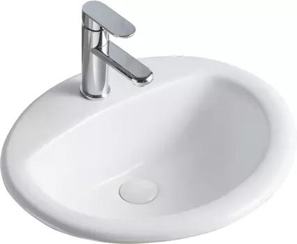 Раковина Orange B06-520w встраиваемая сверху 52x41,5см белая