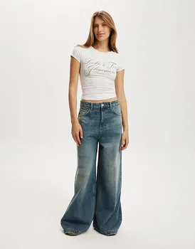 Cotton:On джинсы 91 размера, цвет: темно-синий