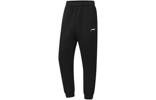 Трикотажные спортивные штаны Fitness Series для мужчин, черные Lining, черный