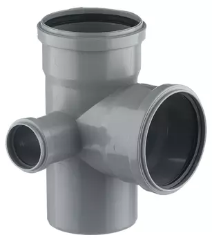 Крестовина Pro Aqua Comfort d110х110х50 мм 87° пластиковая двухплоскостная левая для внутренней канализации