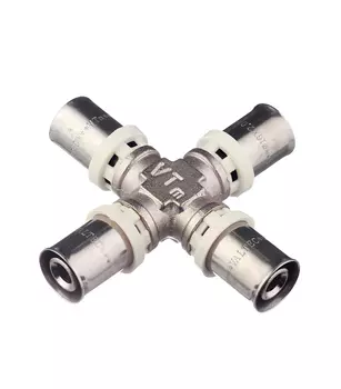 Крестовина VALTEC (VTm.241.N.161616) 16(пресс) х 16(пресс) х 16(пресс) х 16(пресс)