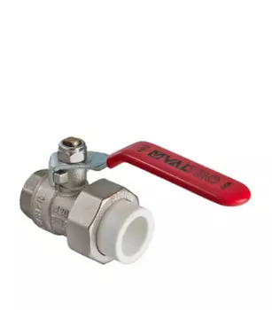Кран шаровой латунный Valtec 25 мм х 3/4 ВР(г) для полипропиленовых труб с полусгоном (VTp.742.0.02505)