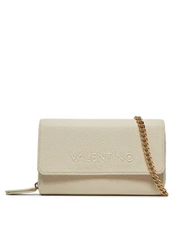 Большой женский кошелек Valentino, экрю