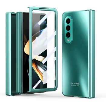 Закаленное стекло, пленка, чехол на весь корпус для Samsung Galaxy Z Fold 4 Fold4 Fold5 Fold3 Zfold4 Fold 5 3 2 Fold2 Fashion Coque for Samsung Z Fold 4