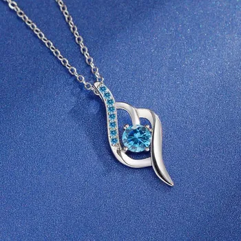 GemChic женское ожерелье с подвеской из циркона, женское красочное светлое роскошное ожерелье на ключицу, ювелирное изделие на день рождения, Рождество, подарок