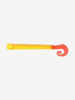 Мягкая приманка LureMax CHEEKY WORM 4''/10 см, (6 штук в упаковке), Желтый