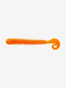 Мягкая приманка LureMax CHEEKY WORM 4''/10 см, (6 штук в упаковке), Оранжевый
