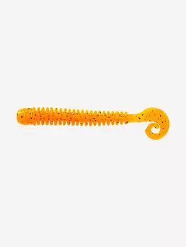 Мягкая приманка LureMax CHEEKY WORM 4''/10 см, (6 штук в упаковке), Оранжевый
